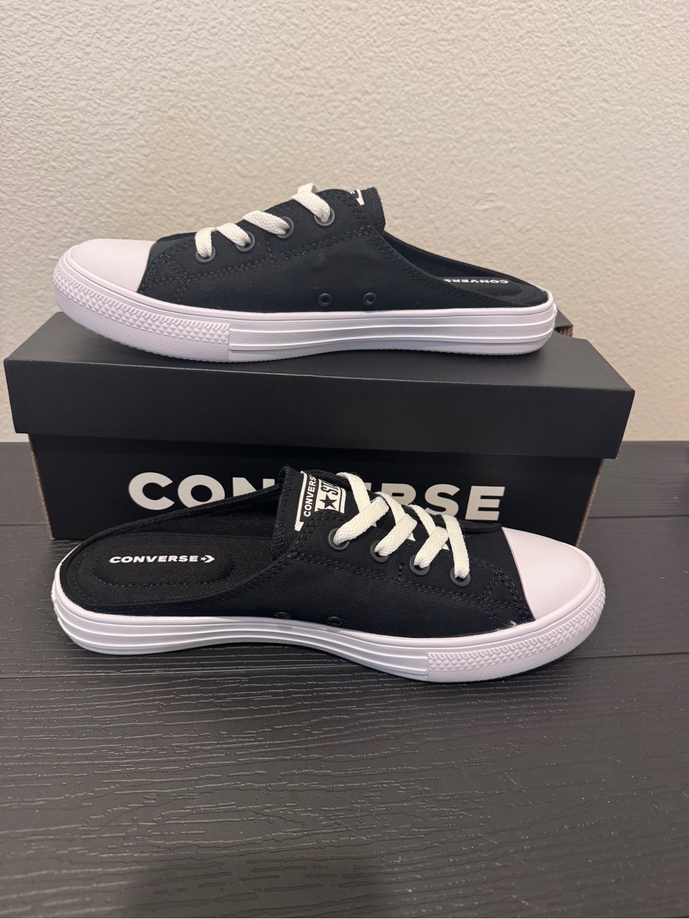 Converse Adult Slip-On Backless Sneakers - Black size 10 and 9.5